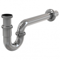 Sifon pentru lavoar, AlcaPlast, cu piulita 5/4", DN32, crom