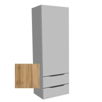 MALAYA, M 1301 NATUR OAK, DULAP INALT H=130CM, CU USA SI 2 SERTARE, 573730