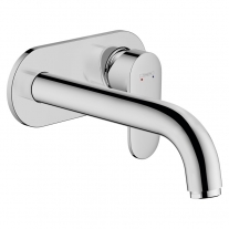 Baterie lavoar, Hansgrohe, Vernis Blend, pipa 205 mm, montaj pe perete, crom