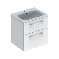 Set mobilier cu lavoar, Geberit, Selnova Square, alb, 60 cm