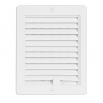 Rama de aerisire Haco, cu jaluzele si inchizator, 150 x 200, alb