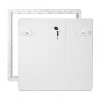 Usita de revizie Haco, 50 x 50 cm, cu inchizator, alb