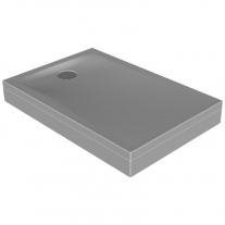 EVELIN Q 120X80/O, ALBA, CADITA DE DUS DREPTUNGHIULARA CU MASCA, PICIOARE INCLUSE, 120X80X16.5CM, FI90, ACRIL 593330