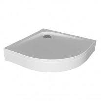 Cadita de dus semirotunda pentru inzidire, Kolpasan, Evelin R 80, alba, 90 x90 cm, R55, acril