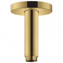 Brat de dus, Hansgrohe, S 100, cu montaj pe tavan, 10 cm, auriu lucios