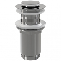 Ventil click-clack pentru lavoar, Alcadrain, fara preaplin, cu capac mic, crom
