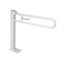BARA DE SIGURANTA STATIVA RABATABILA CU PORTHARTIE HARTIE, ALB, 860-B