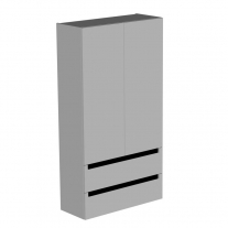 VITTORIA, V 1481/790 BEIGE, DULAP INALT CU 2 USI SI 2 SERTARE, 79X147.5X32CM, 547090