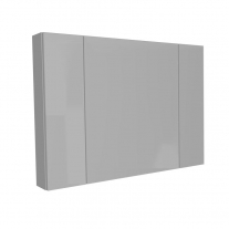 NAOMI, TON 100 DARK CONCRETE, DULAPIOR SUSPENDAT CU OGLINDA SI 3 USI, 100X70X13CM, 546080