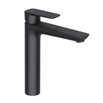 Baterie inalta lavoar, Kludi, Pure & Style, fara ventil, negru mat