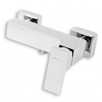 Baterie pentru dus Ferro, Nobless Edge, cu montaj pe perete, crom