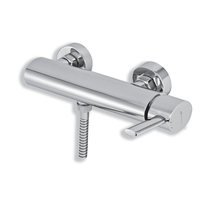 Baterie pentru dus Ferro, Nobless Oval, cu montaj pe perete, crom