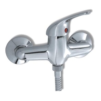 Baterie pentru dus cu montaj pe perete, TITANIA-IRIS, crom