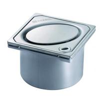 Piesa superioara de montaj Kessel, Ø130, SYSTEM 125, gratar Oval Design, pentru corp sifon, cu sistem de blocaj 