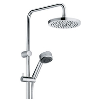 Set dus Kludi, Zenta, cu cap fix si mobil, crom