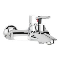 Baterie pentru cada-dus Ferro, Modena, cu montaj pe perete, crom