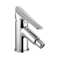 Baterie bideu Ferro, Cassino, cu ventil, crom