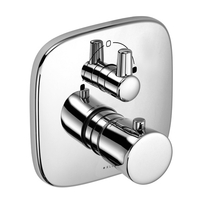 Baterie incastrata cada-dus Kludi, Amba, termostatata, crom